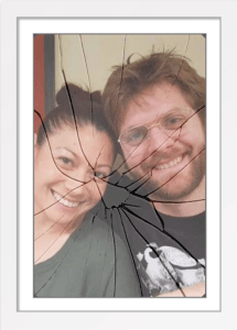 Elizabeth and Geoffrey - broken picture